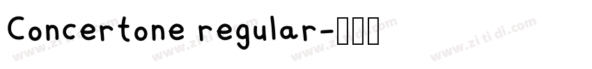 Concertone regular字体转换